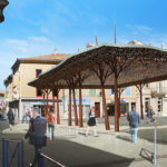 2012 - Concours pour la construction d'une halle place Taillade à Pierrelatte (Drôme)